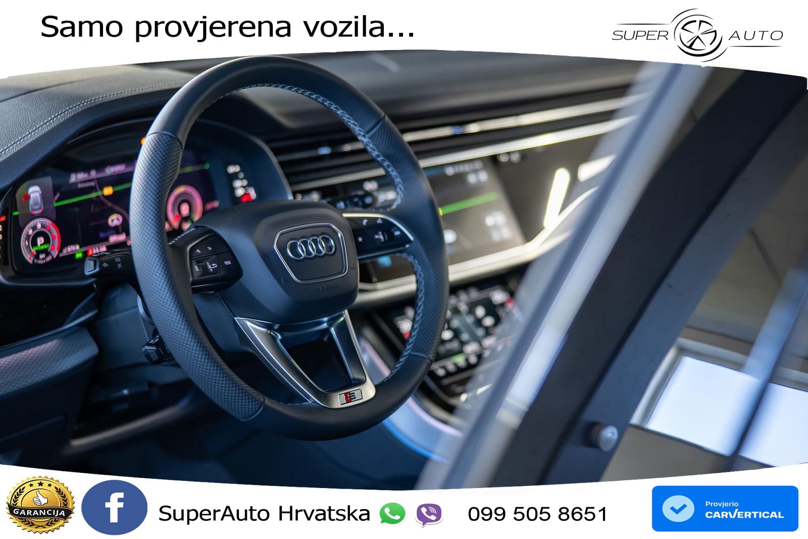 Audi Q8 50 TDI V6 (286 KS) quattro Tiptronic S line LED+GR SJED+ACC