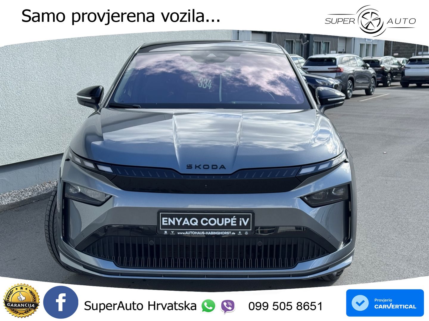 Škoda Enyaq Coupe iV 85 82 kWh (286 KS) SportLine LED+GR SJED+ACC