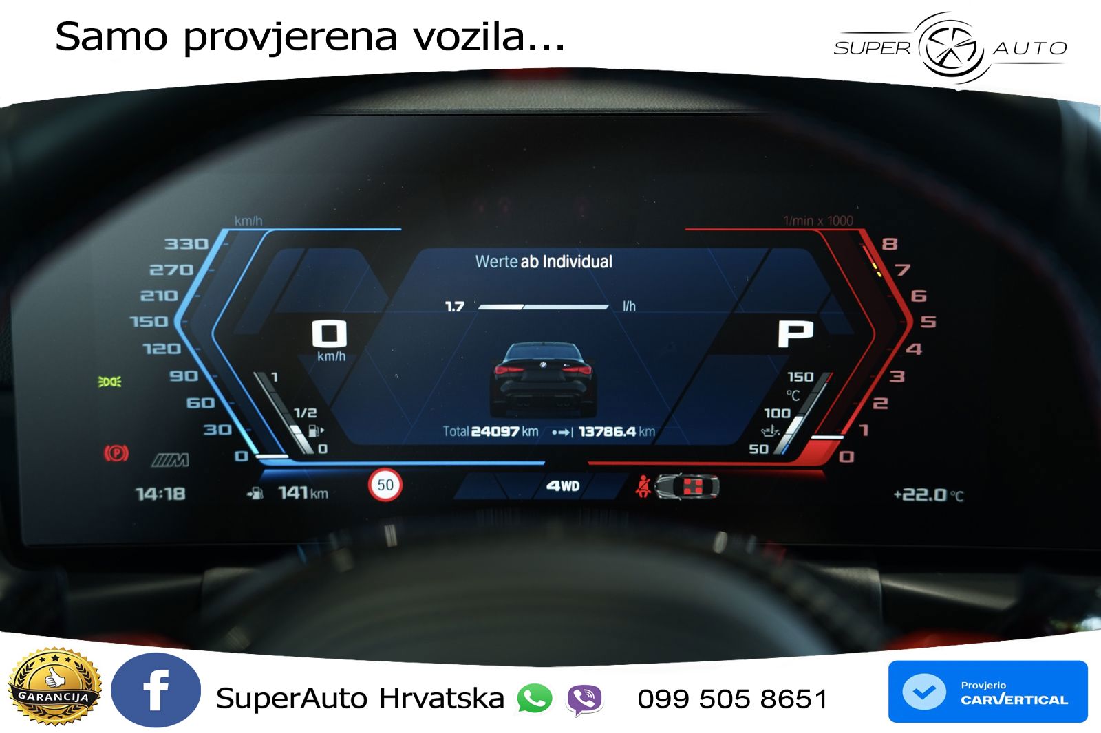 BMW M4 Competition 3.0 (530 KS) xDrive Steptronic LED+GR SJED+ACC