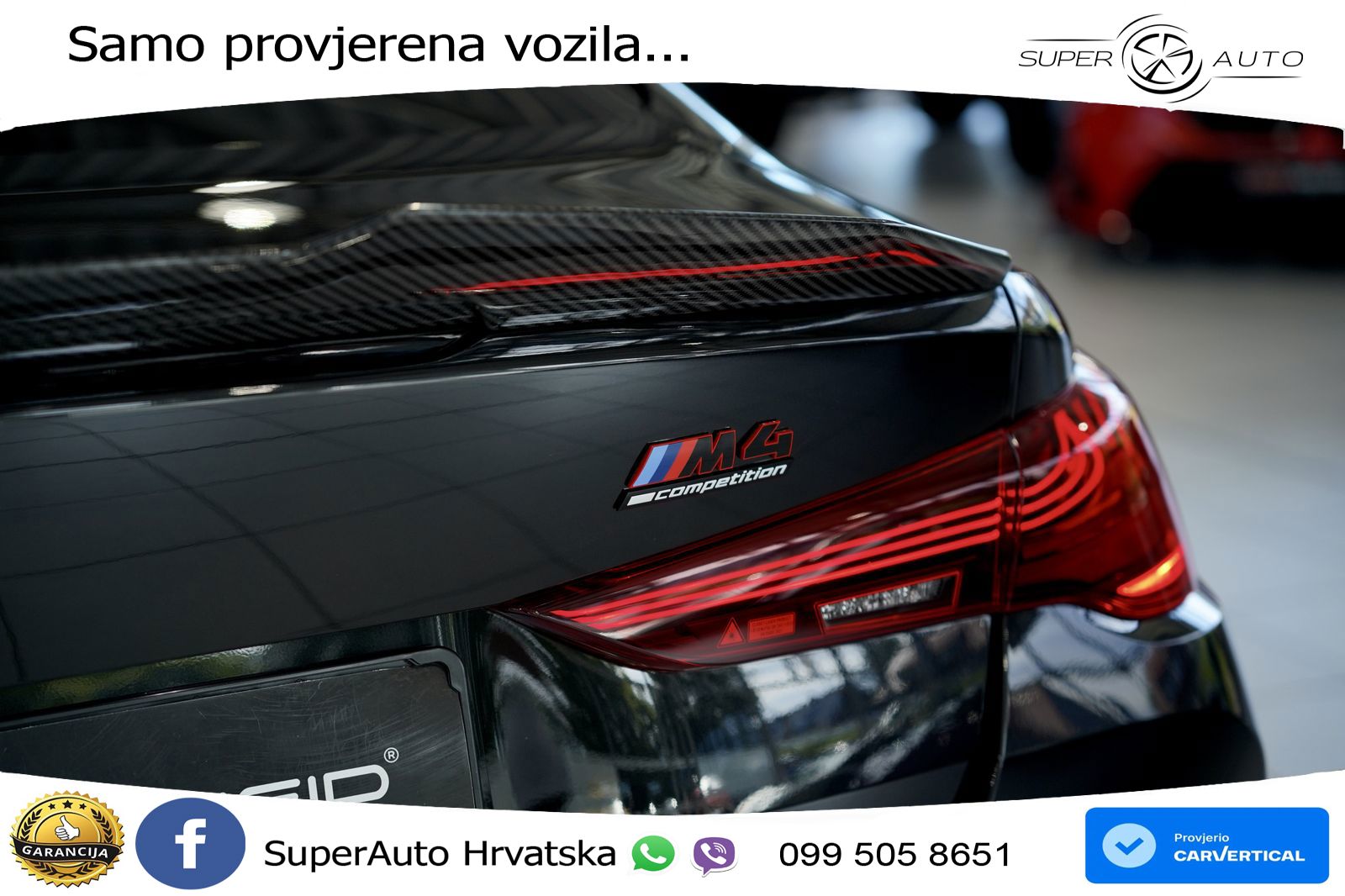 BMW M4 Competition 3.0 (530 KS) xDrive Steptronic LED+GR SJED+ACC