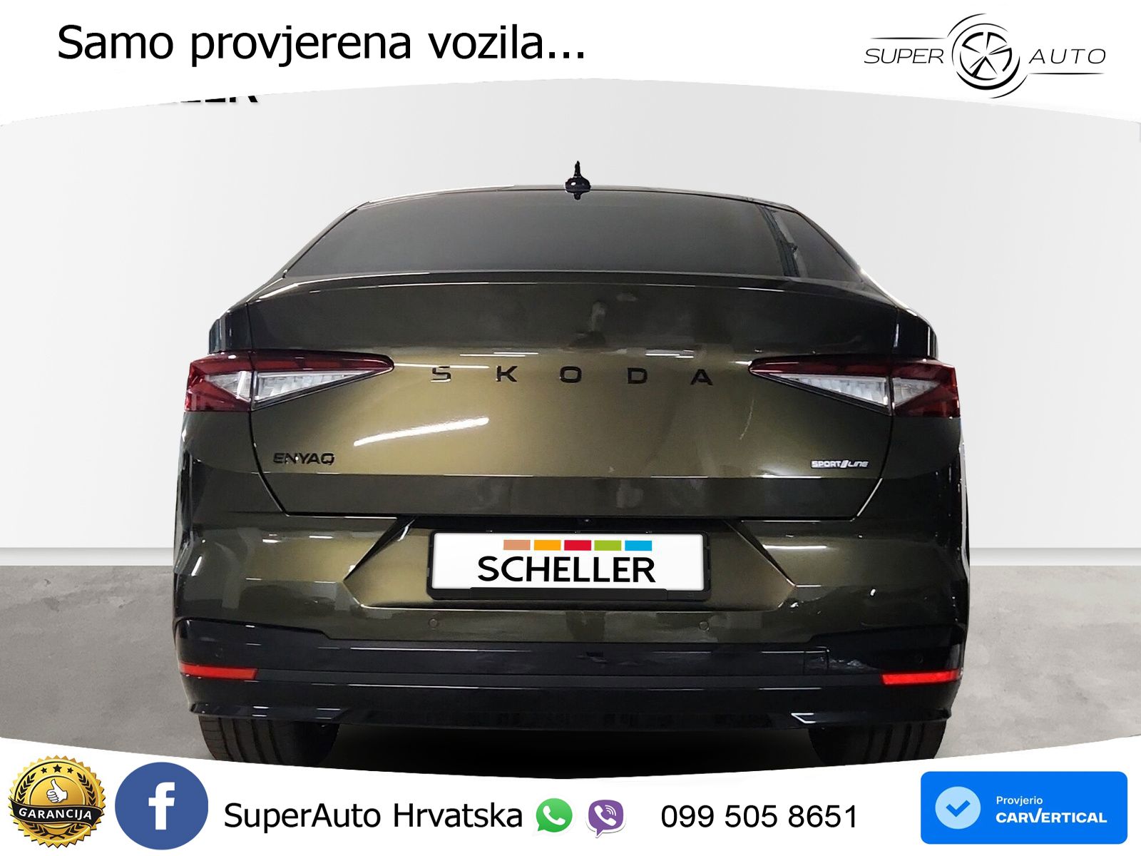 Škoda Enyaq Coupe iV 85 82 kWh (286 KS) SportLine LED+GR SJED+ACC