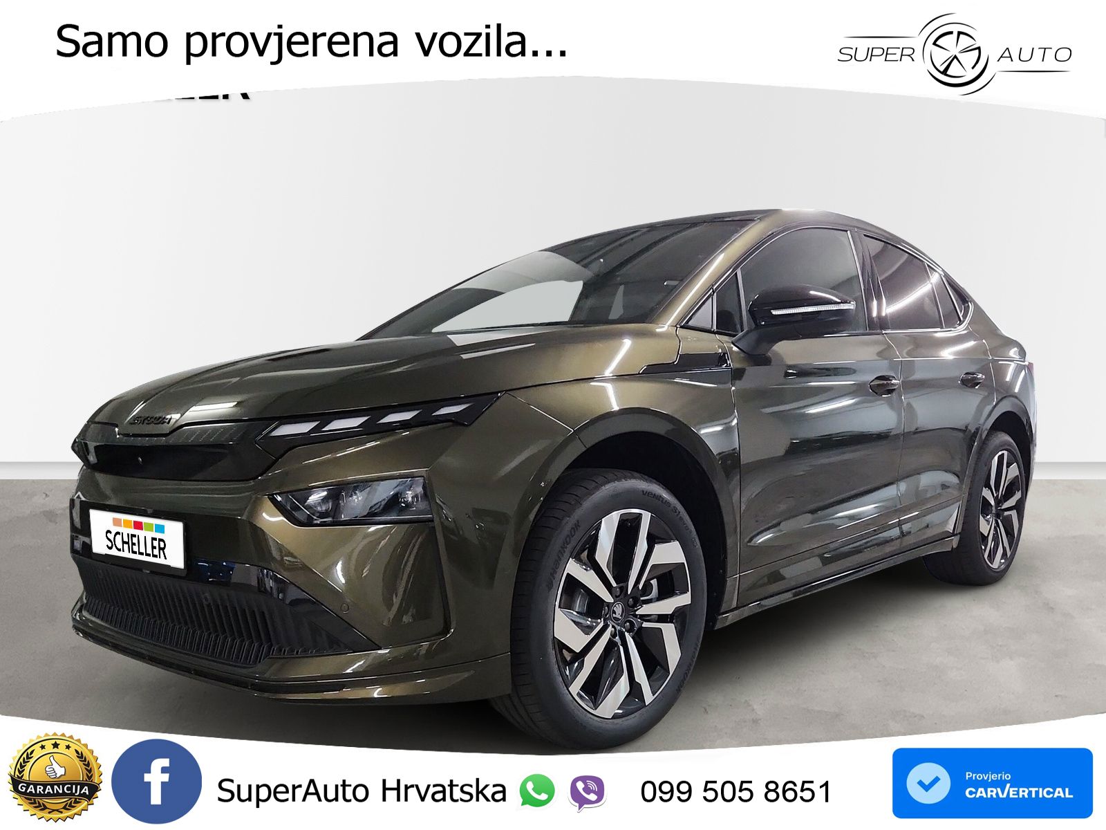 Škoda Enyaq Coupe iV 85 82 kWh (286 KS) SportLine LED+GR SJED+ACC