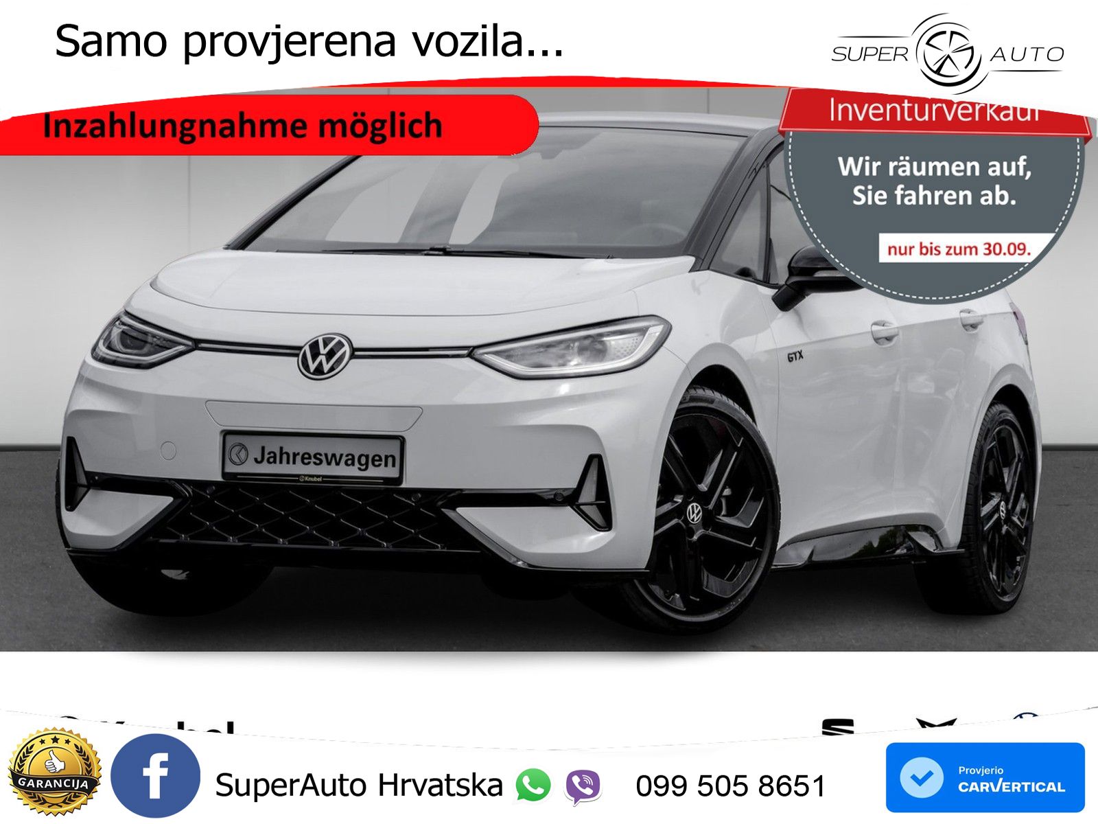 Volkswagen ID.3 GTX 84 kWh (286 KS)