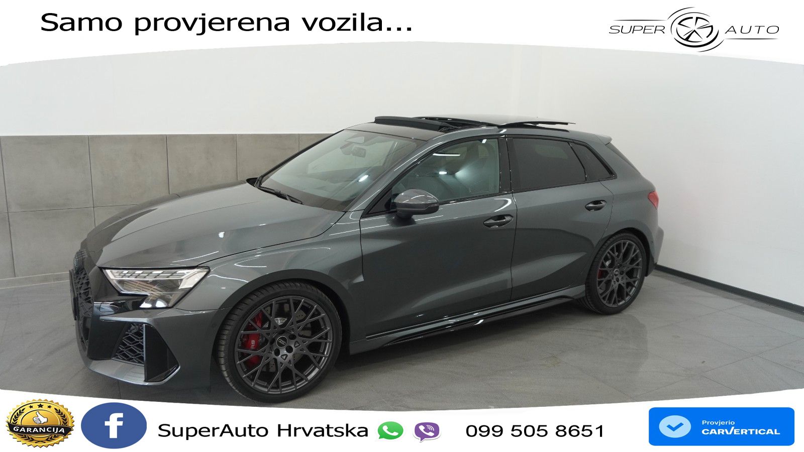 Audi RS3 Sportback 2.5 TFSI (400 KS) quattro S tronic LED+GR SJED+ACC