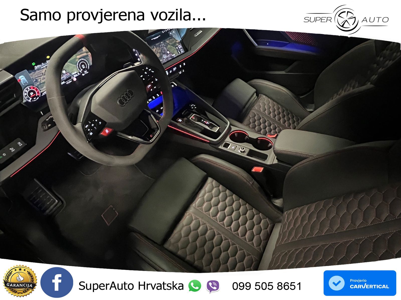Audi RS3 Sedan 2.5 TFSI (400 KS) quattro S tronic LED+GR SJED+ACC