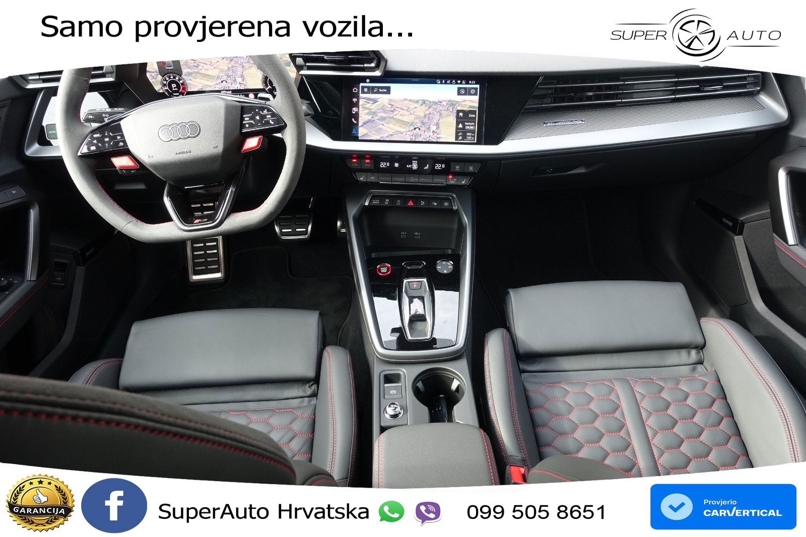 Audi RS3 Sedan 2.5 TFSI (400 KS) quattro S tronic LED+GR SJED+ACC