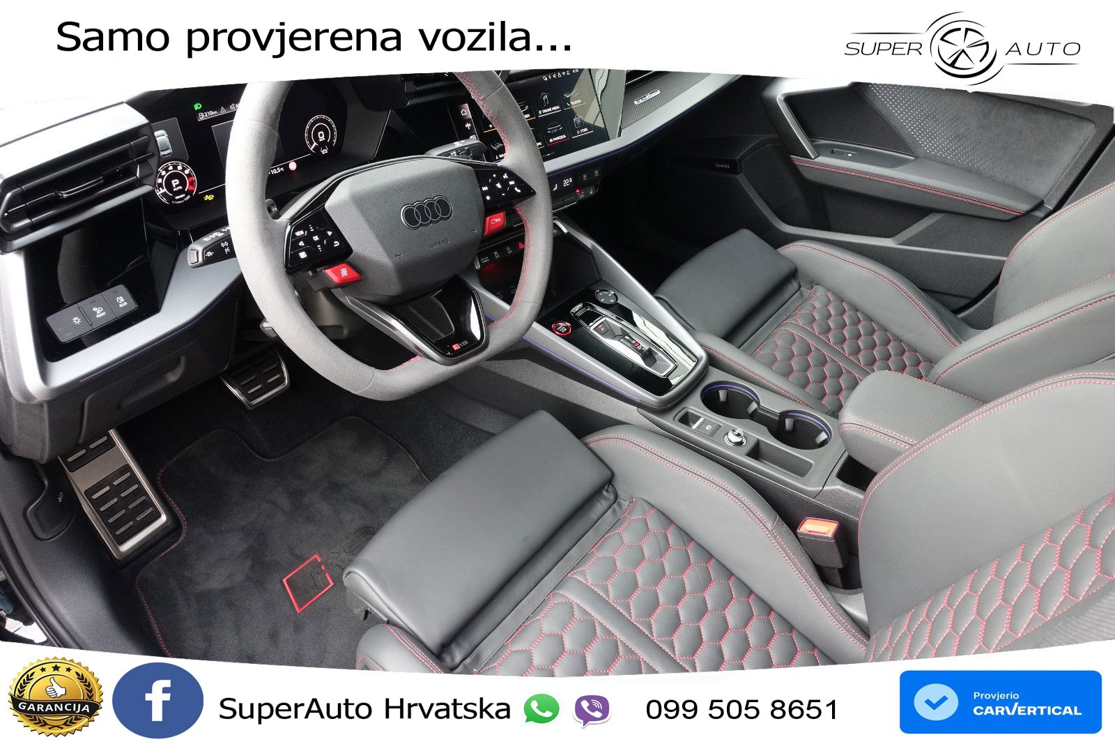 Audi RS3 Sedan 2.5 TFSI (400 KS) quattro S tronic LED+GR SJED+ACC