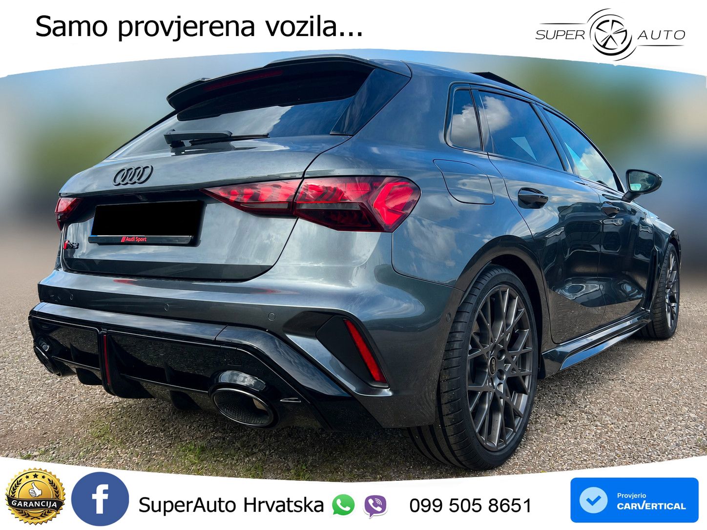 Audi RS3 Sedan 2.5 TFSI (400 KS) quattro S tronic LED+GR SJED+ACC