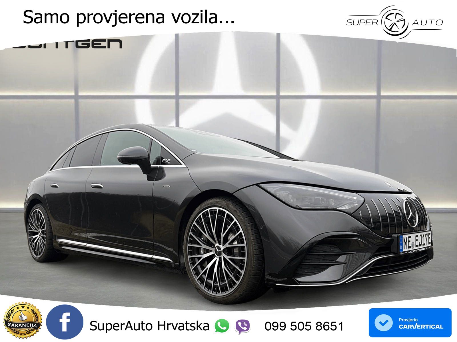 Mercedes EQE AMG 43 100 kWh (476 KS) 4MATIC ZRAČNI+ACC+GR SJED+360+PANO