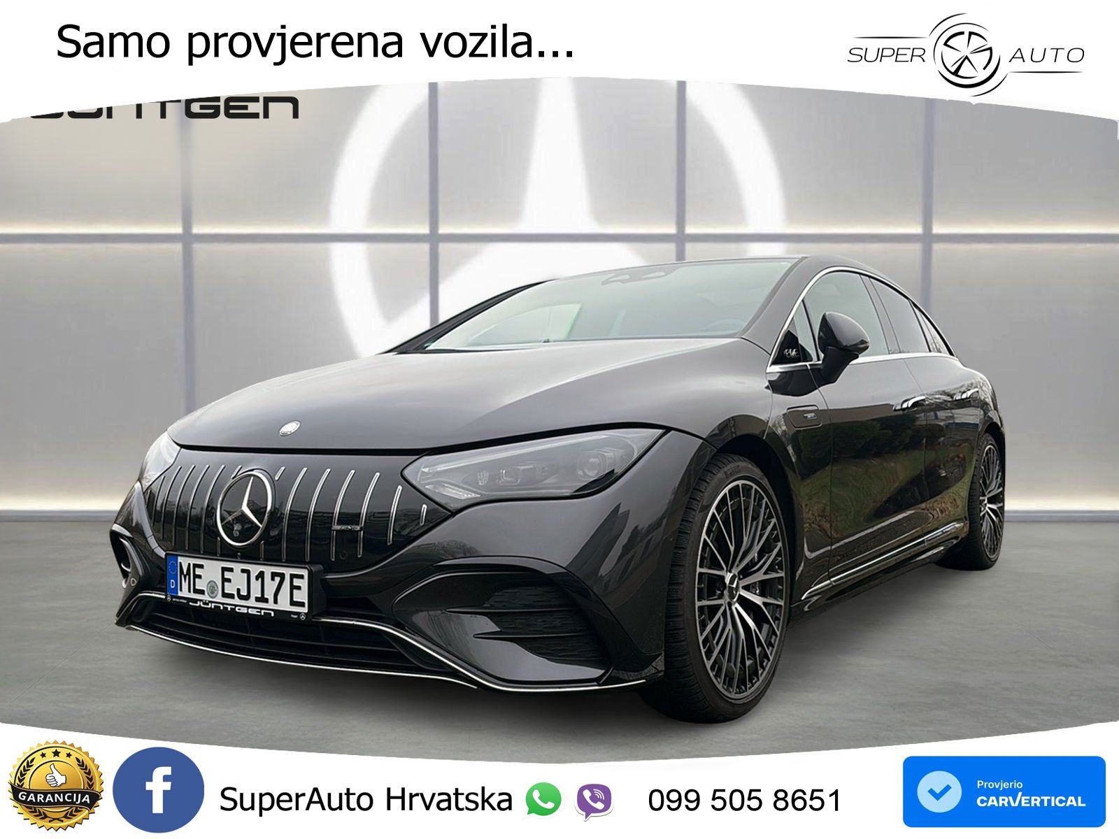 Mercedes EQE AMG 43 100 kWh (476 KS) 4MATIC ZRAČNI+ACC+GR SJED+360+PANO