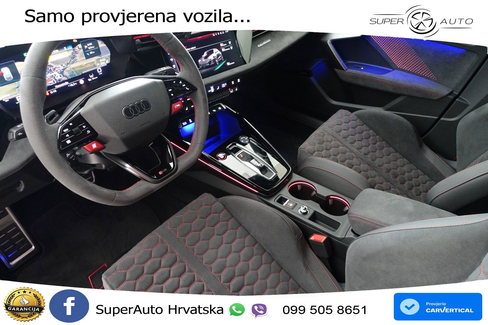 Audi RS3 Sedan 2.5 TFSI (400 KS) quattro S tronic LED+GR SJED+ACC