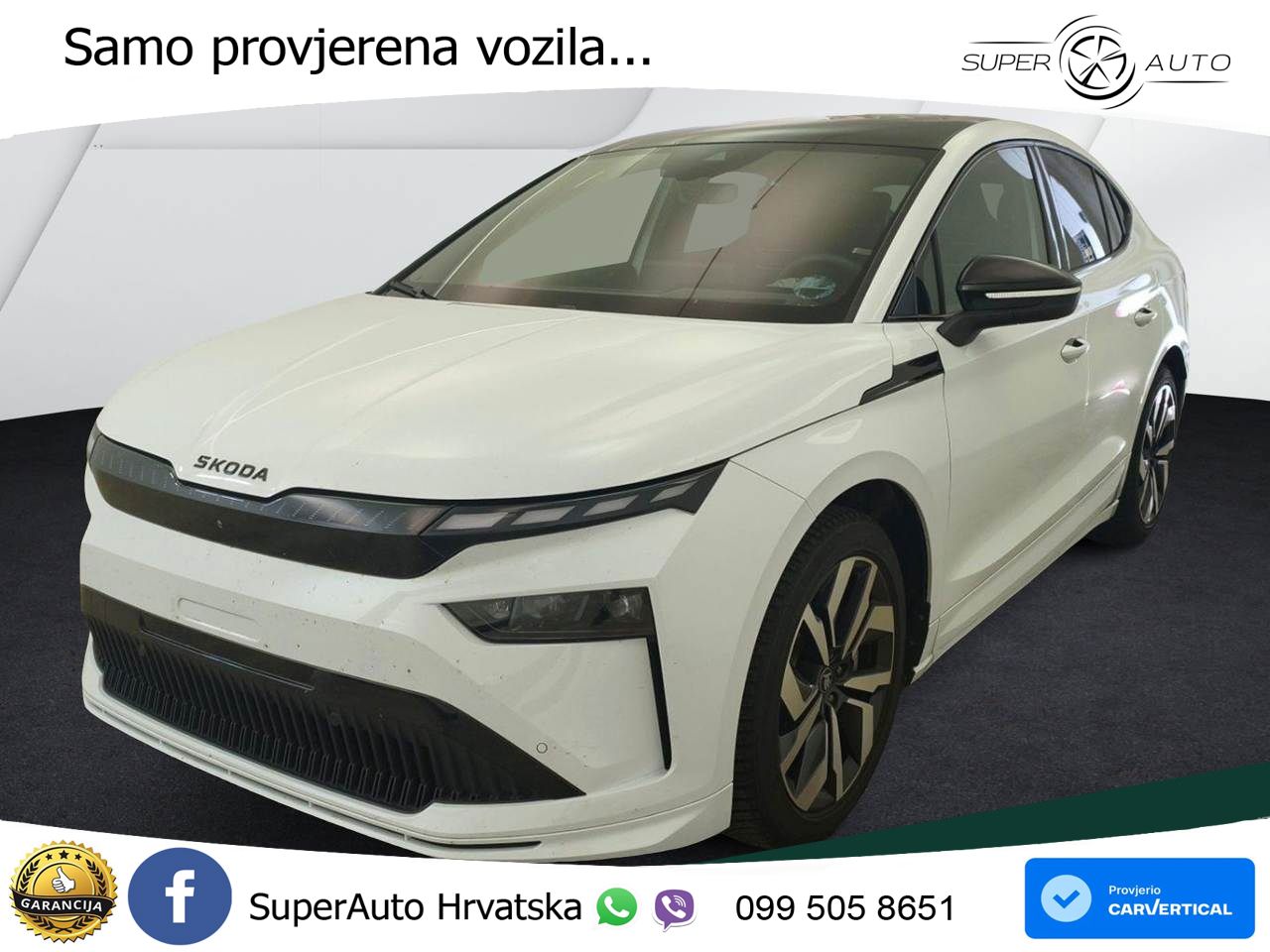 Škoda Enyaq Coupe iV 85 82 kWh (286 KS) SportLine LED+GR SJED+ACC