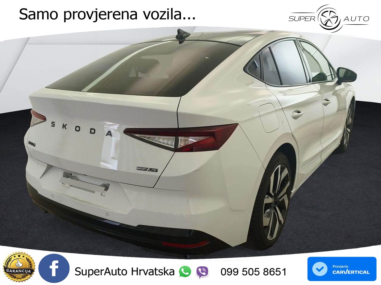 Škoda Enyaq Coupe iV 85 82 kWh (286 KS) SportLine LED+GR SJED+ACC
