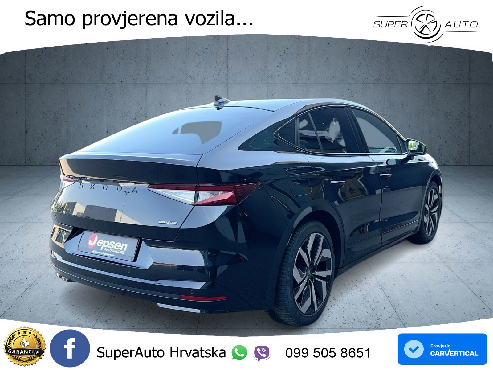 Škoda Enyaq Coupe iV 85 82 kWh (286 KS) SportLine LED+GR SJED+ACC