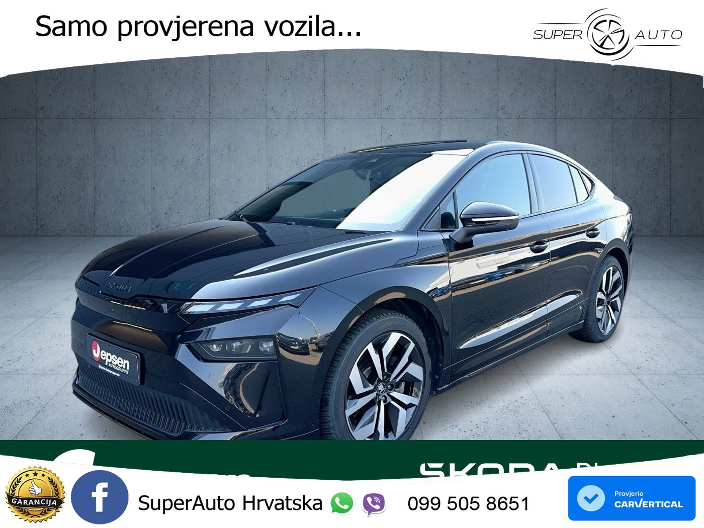 Škoda Enyaq Coupe iV 85 82 kWh (286 KS) SportLine LED+GR SJED+ACC