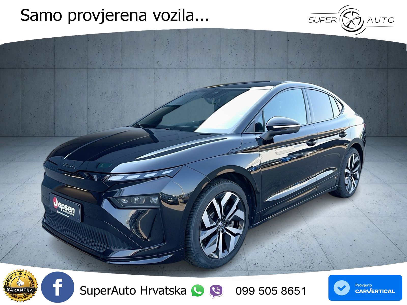 Škoda Enyaq Coupe iV 85 82 kWh (286 KS) SportLine LED+GR SJED+ACC