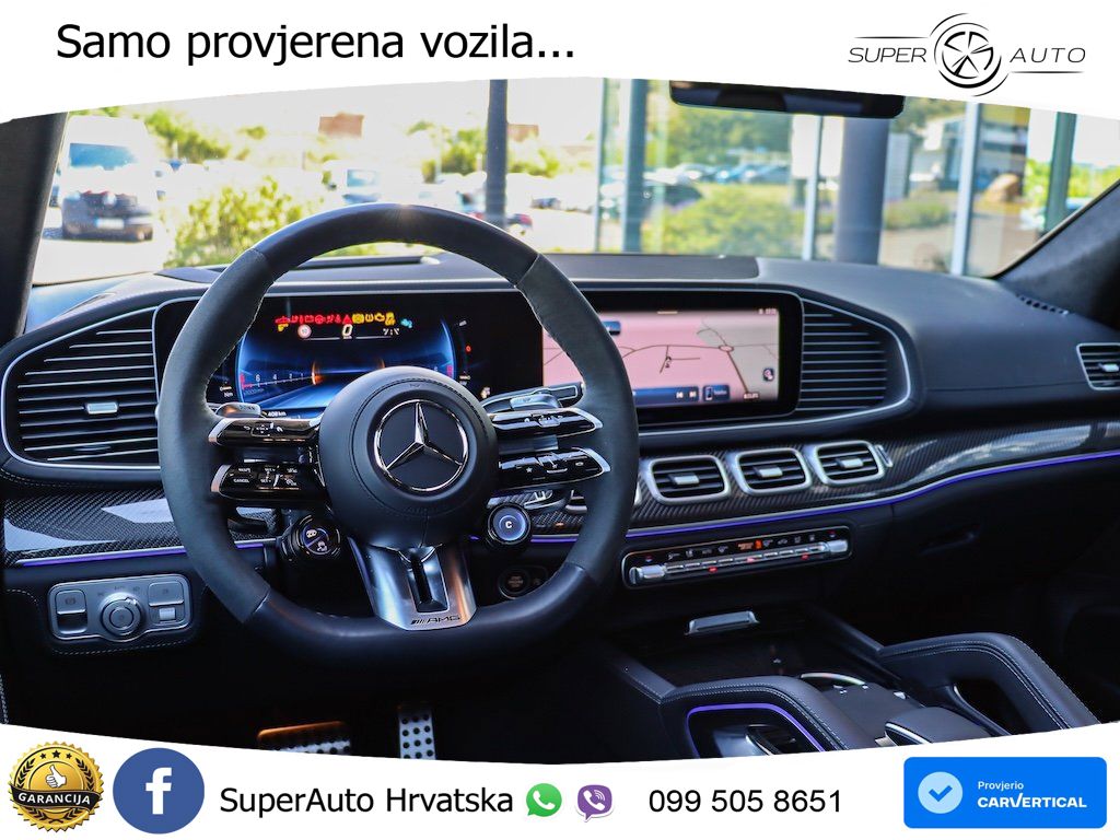 Mercedes AMG GLE Coupe 63 S V8 (612 KS) EQ Boost 4MATIC+ AMG SPEEDSHIFT TCT 9G LED+GR SJED+ACC