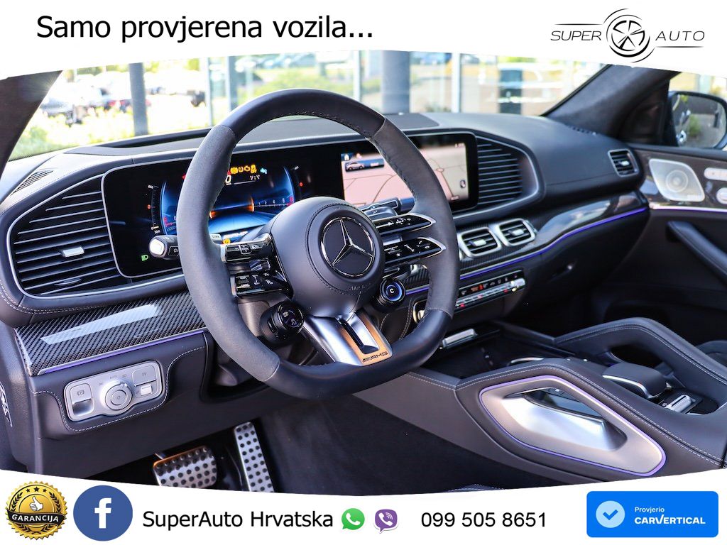 Mercedes AMG GLE Coupe 63 S V8 (612 KS) EQ Boost 4MATIC+ AMG SPEEDSHIFT TCT 9G LED+GR SJED+ACC
