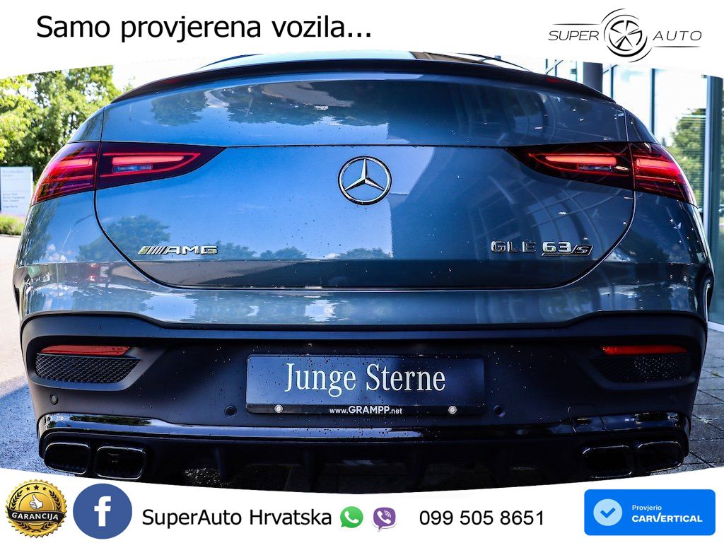 Mercedes AMG GLE Coupe 63 S V8 (612 KS) EQ Boost 4MATIC+ AMG SPEEDSHIFT TCT 9G LED+GR SJED+ACC