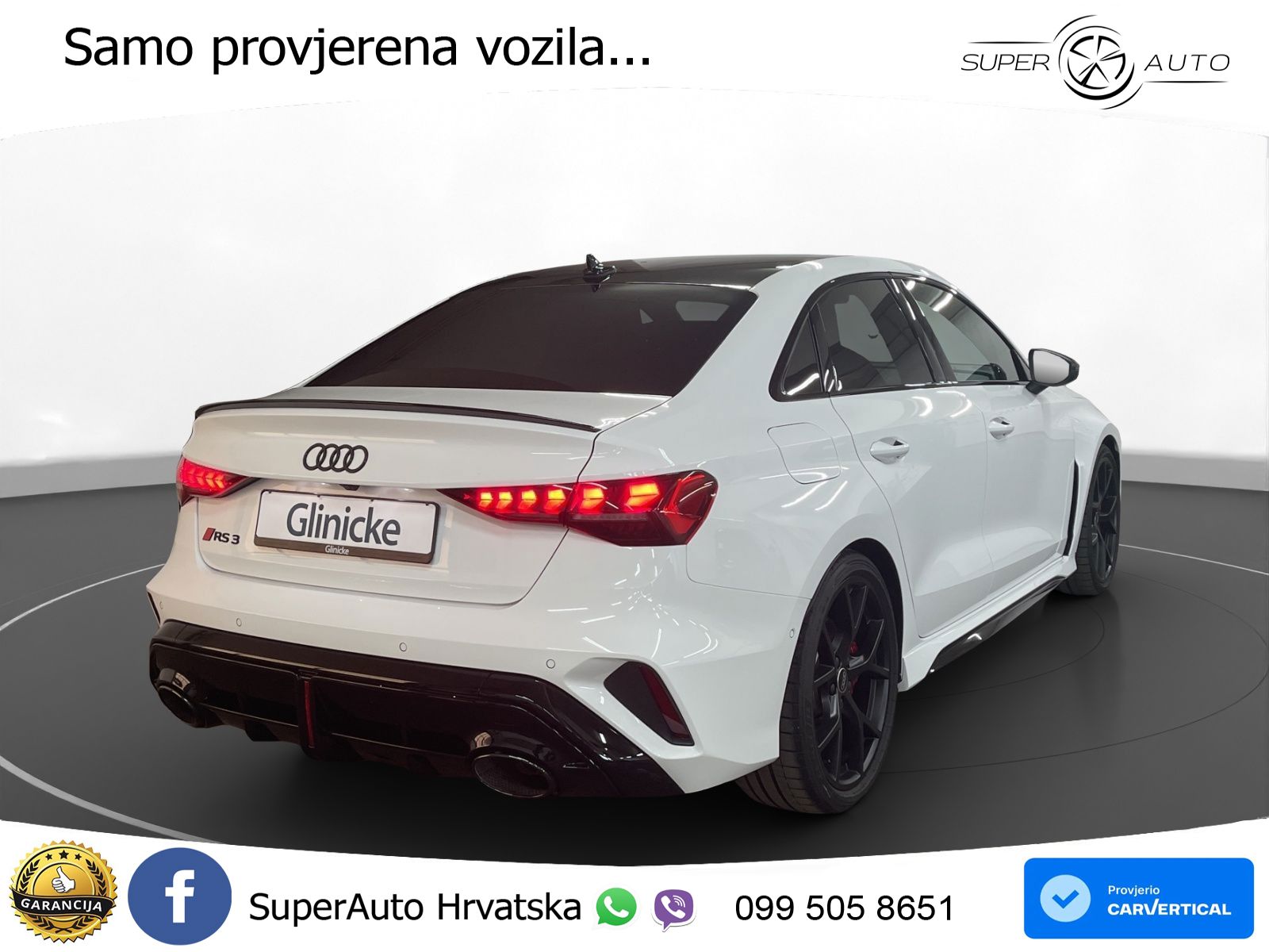 Audi RS3 Sedan 2.5 TFSI (400 KS) quattro S tronic LED+GR SJED+ACC