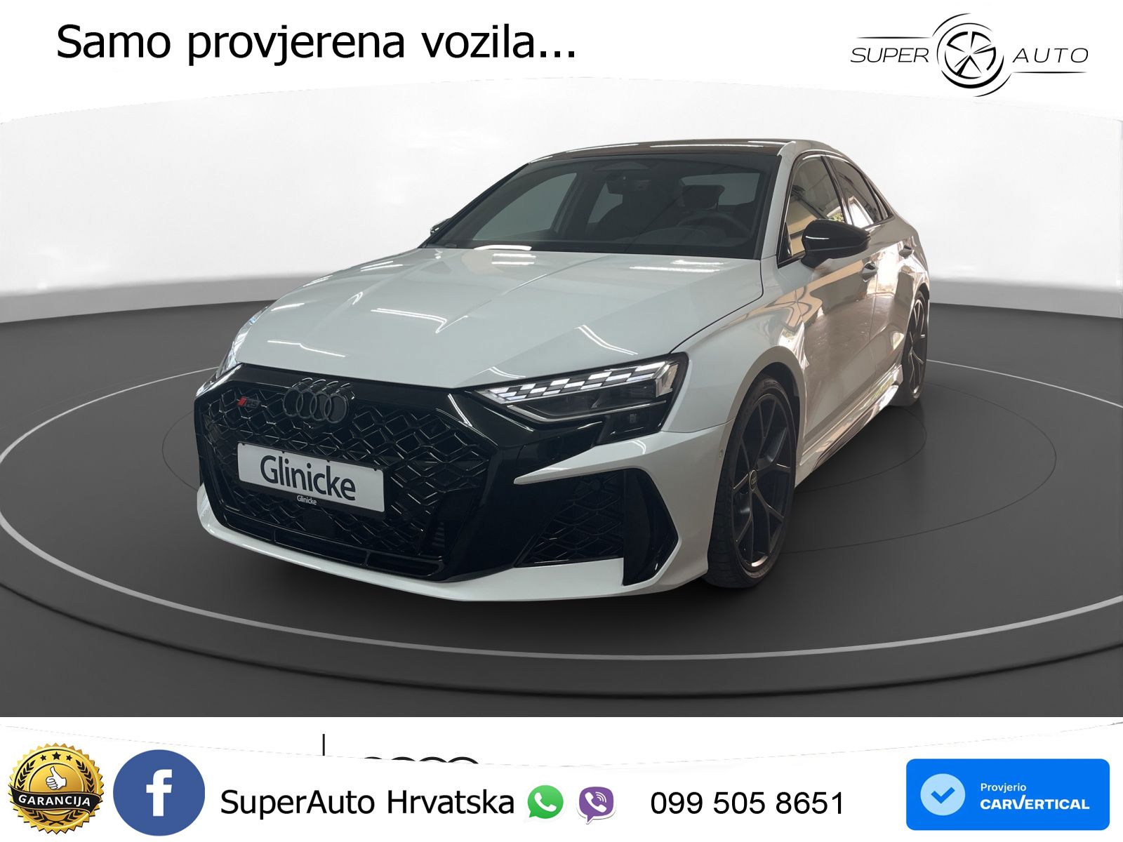 Audi RS3 Sedan 2.5 TFSI (400 KS) quattro S tronic LED+GR SJED+ACC