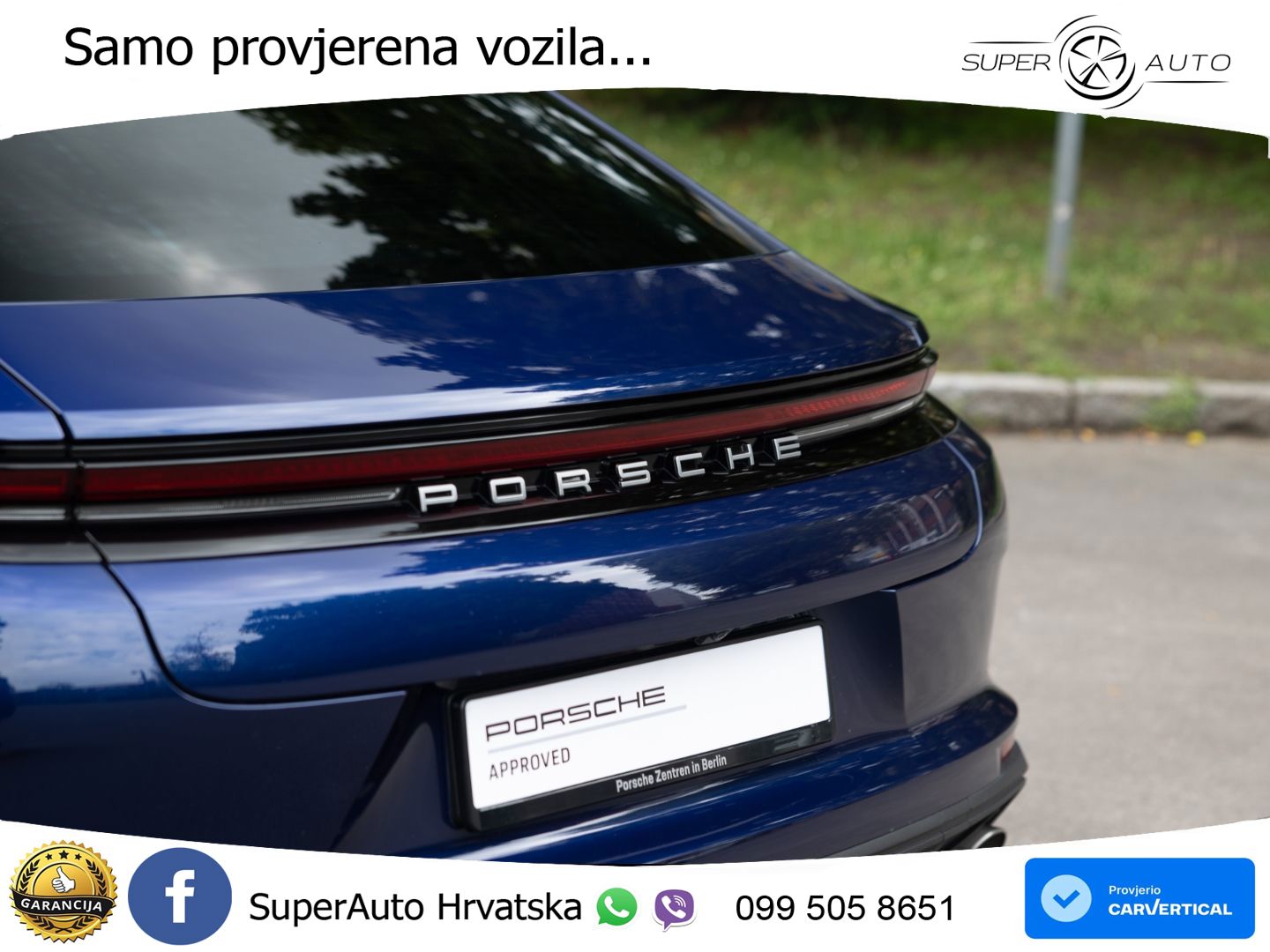 Porsche Panamera 4 2.9 V6 (470 KS) E-Hybrid PDK ACC+HEAD+4xGR SJED+360+PANO