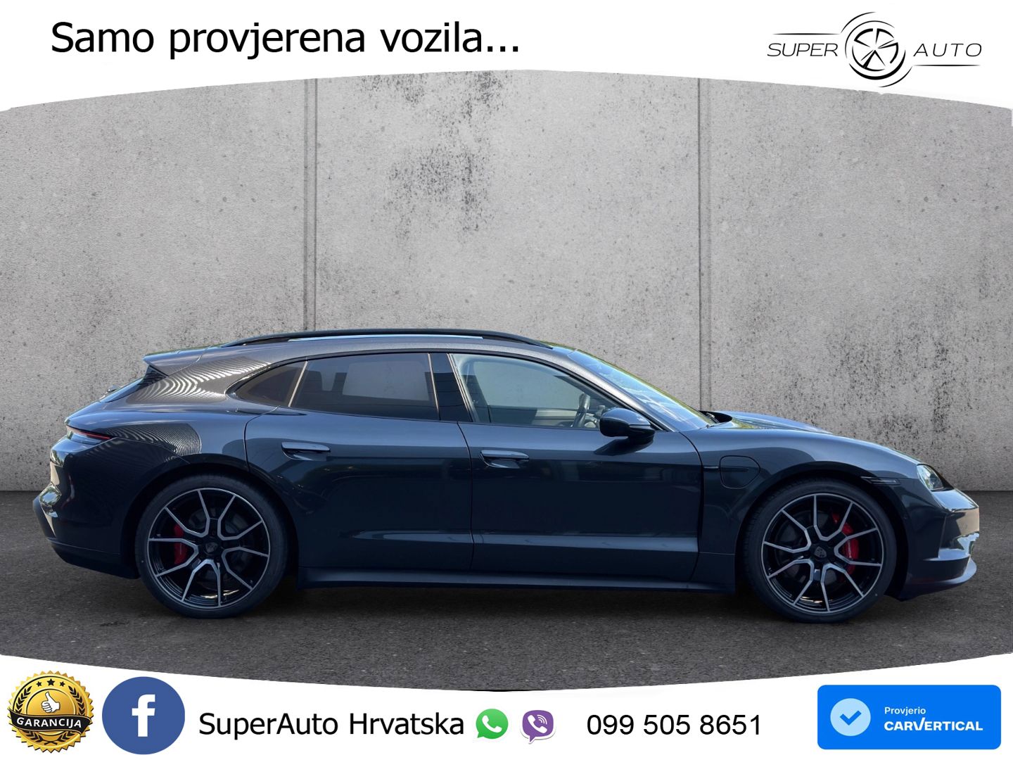 Porsche Taycan Sport Turismo 4S 105 kWh (598 KS)