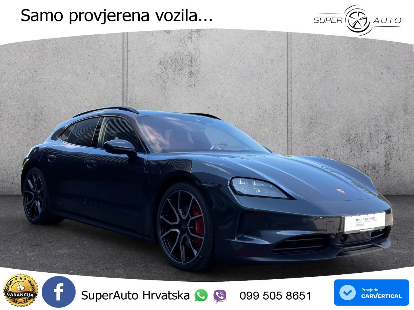 Porsche Taycan Sport Turismo 4S 105 kWh (598 KS)