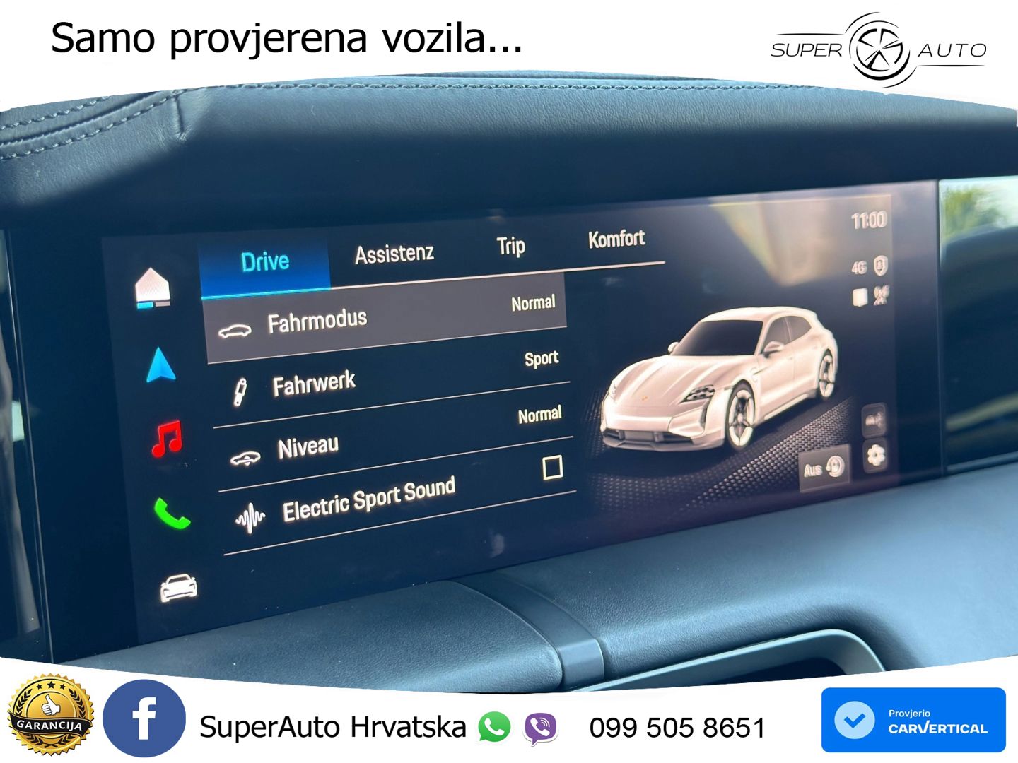 Porsche Taycan Sport Turismo 4S 105 kWh (598 KS)