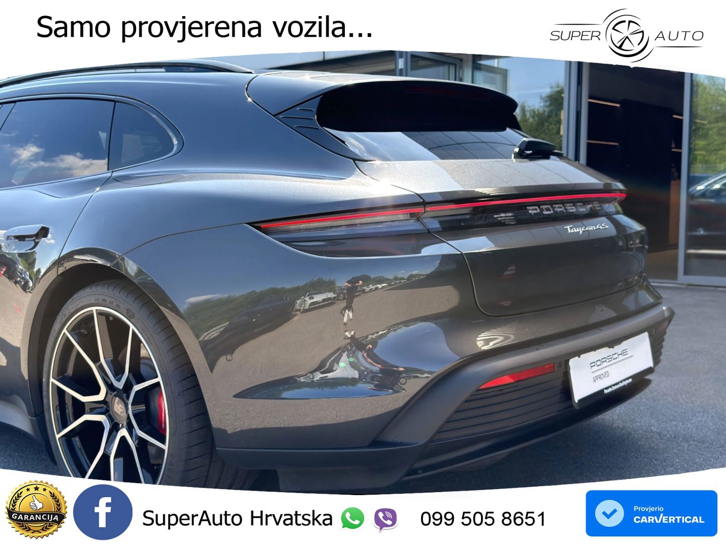 Porsche Taycan Sport Turismo 4S 105 kWh (598 KS)