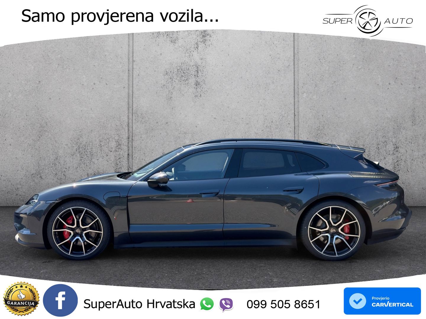 Porsche Taycan Sport Turismo 4S 105 kWh (598 KS)