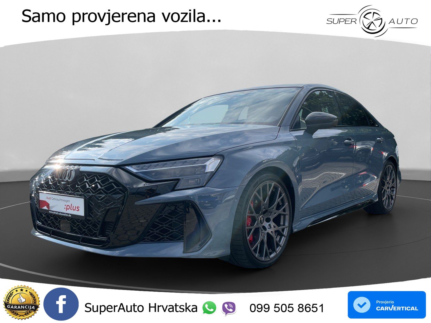 Audi RS3 Sedan 2.5 TFSI (400 KS) quattro S tronic LED+GR SJED+ACC