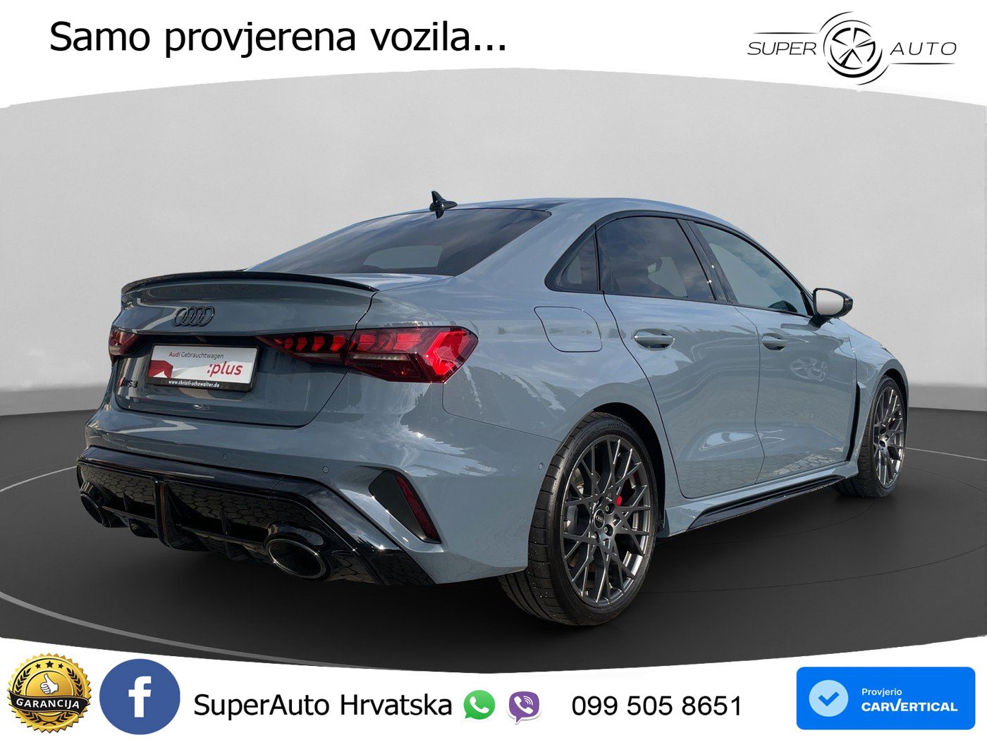 Audi RS3 Sedan 2.5 TFSI (400 KS) quattro S tronic LED+GR SJED+ACC