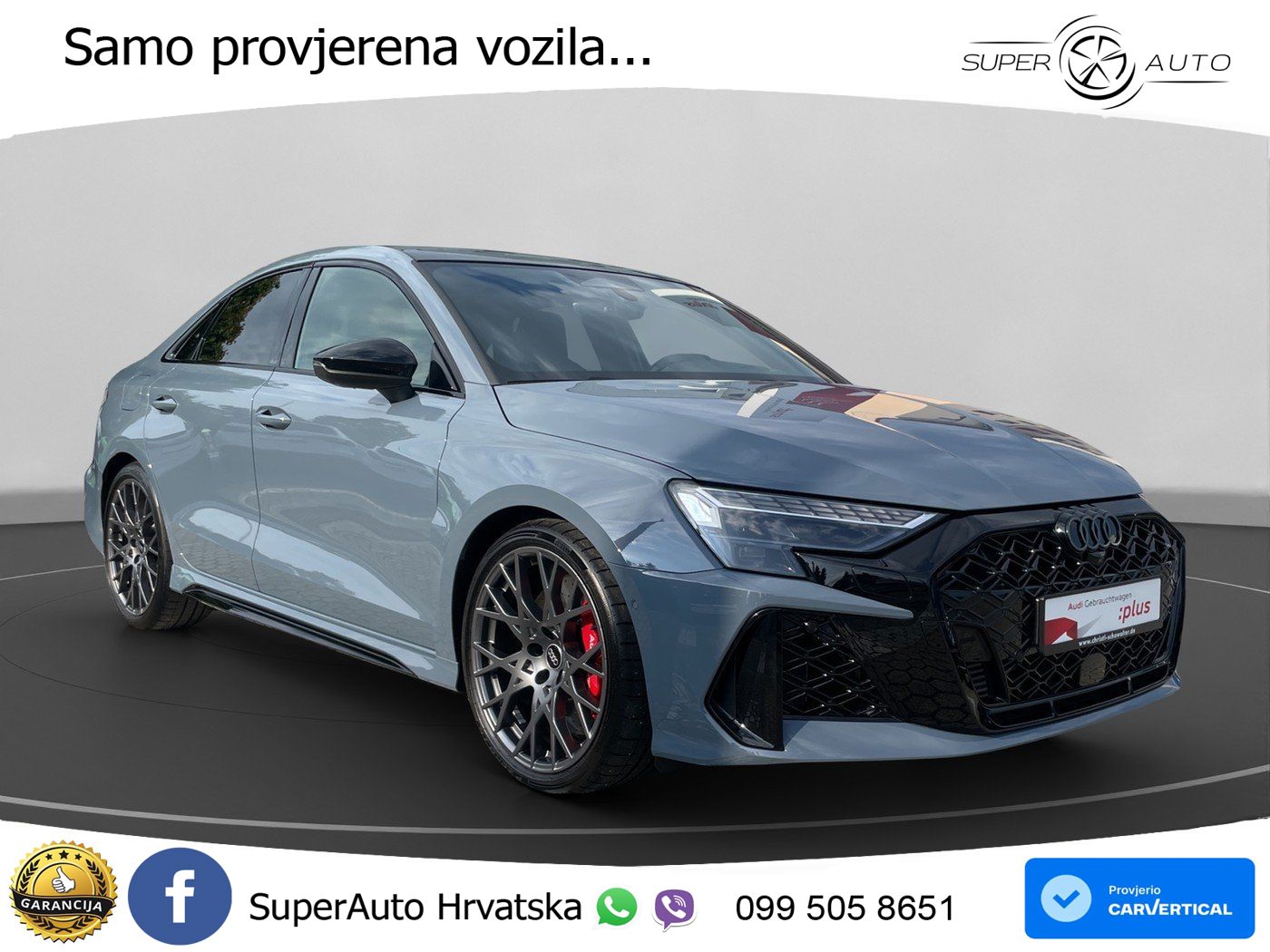Audi RS3 Sedan 2.5 TFSI (400 KS) quattro S tronic LED+GR SJED+ACC