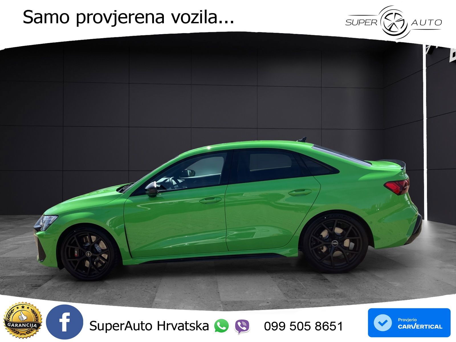 Audi RS3 Sedan 2.5 TFSI (400 KS) quattro S tronic LED+GR SJED+ACC