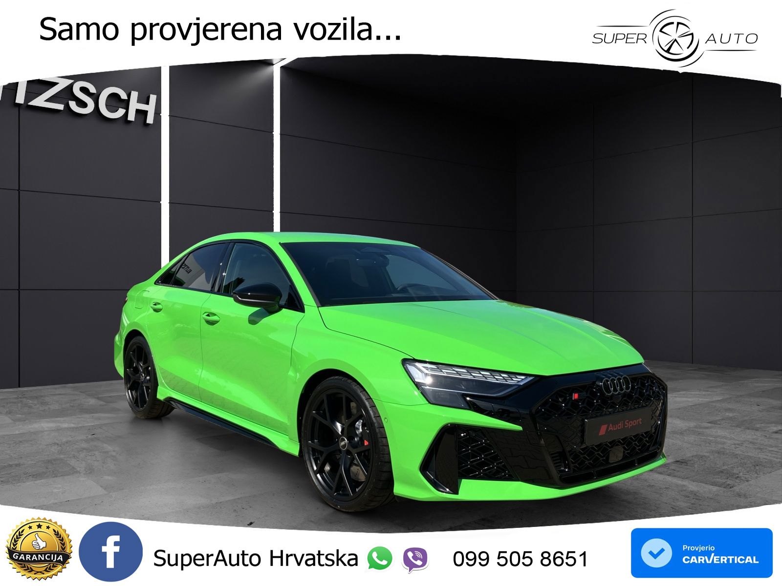 Audi RS3 Sedan 2.5 TFSI (400 KS) quattro S tronic LED+GR SJED+ACC