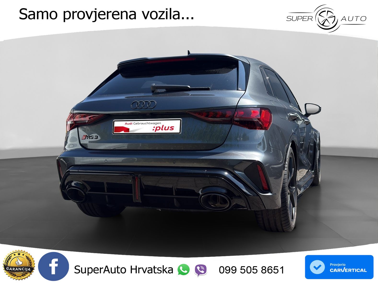 Audi RS3 Sportback 2.5 TFSI (400 KS) quattro S tronic LED+GR SJED+ACC