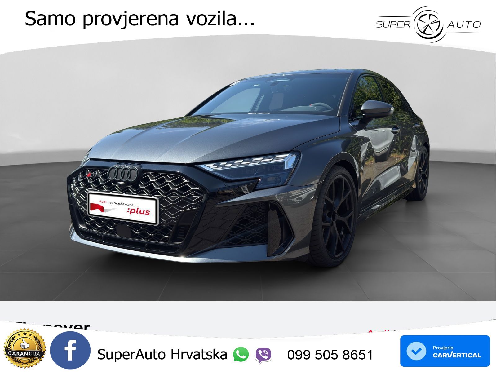 Audi RS3 Sportback 2.5 TFSI (400 KS) quattro S tronic LED+GR SJED+ACC