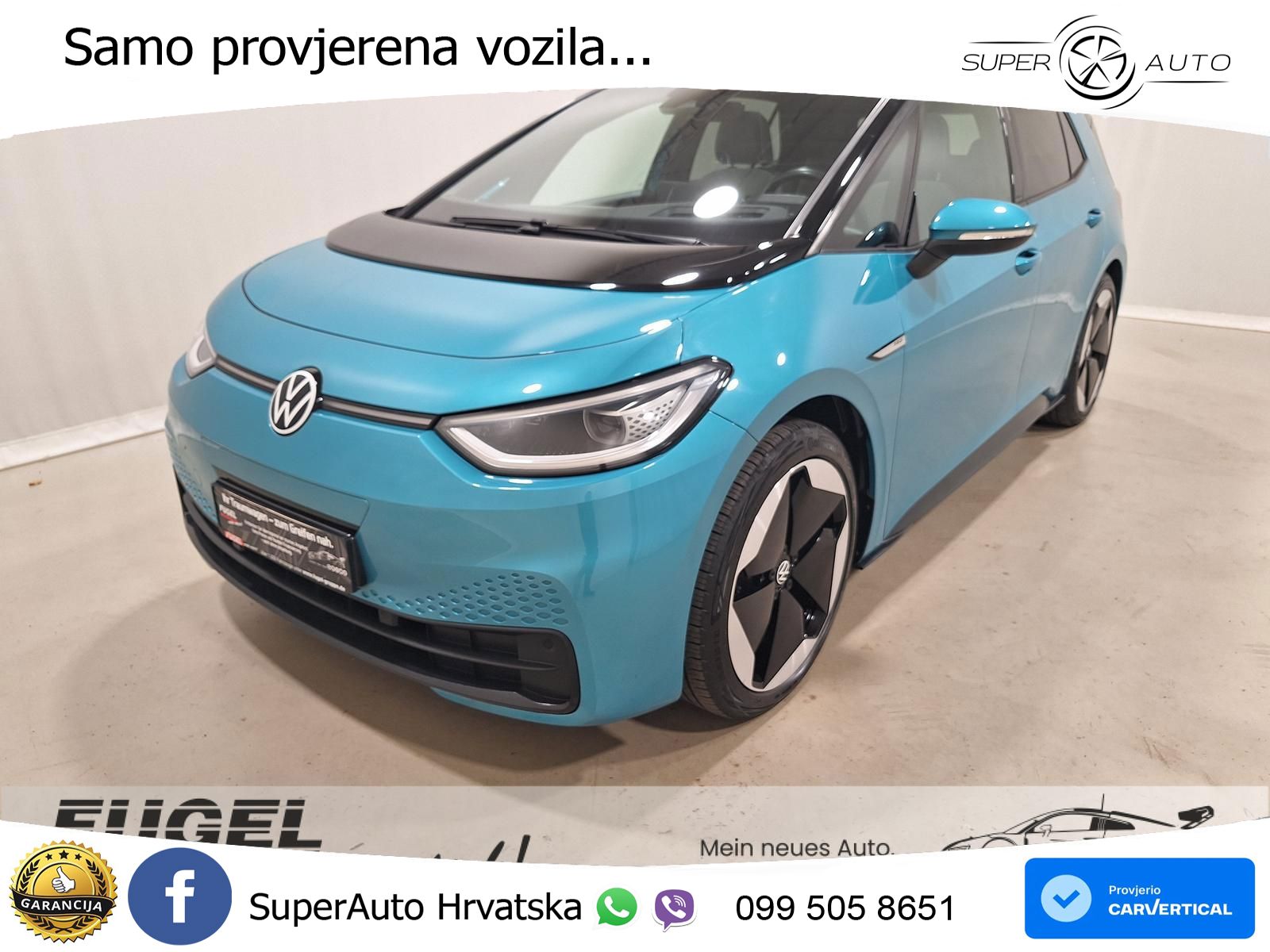 Volkswagen ID.3 Pro Performance 62 kWh (204 KS) LED+GR SJED+ACC