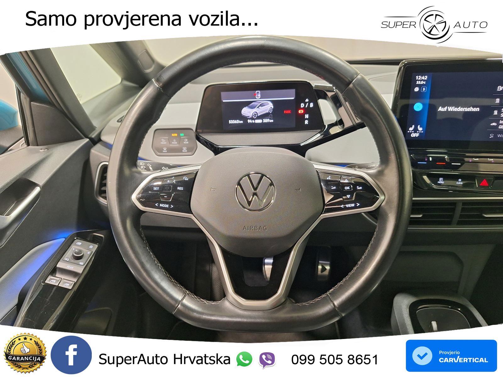 Volkswagen ID.3 Pro Performance 62 kWh (204 KS) LED+GR SJED+ACC