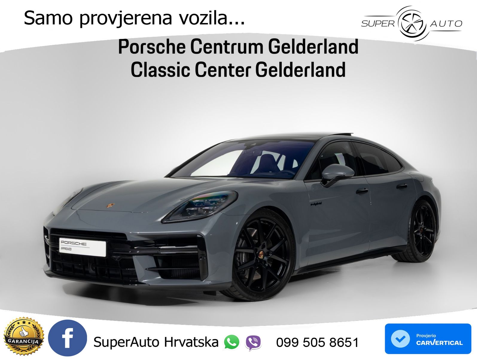 Porsche Panamera 4 2.9 V6 (470 KS) E-Hybrid PDK LED+GR SJED+ACC