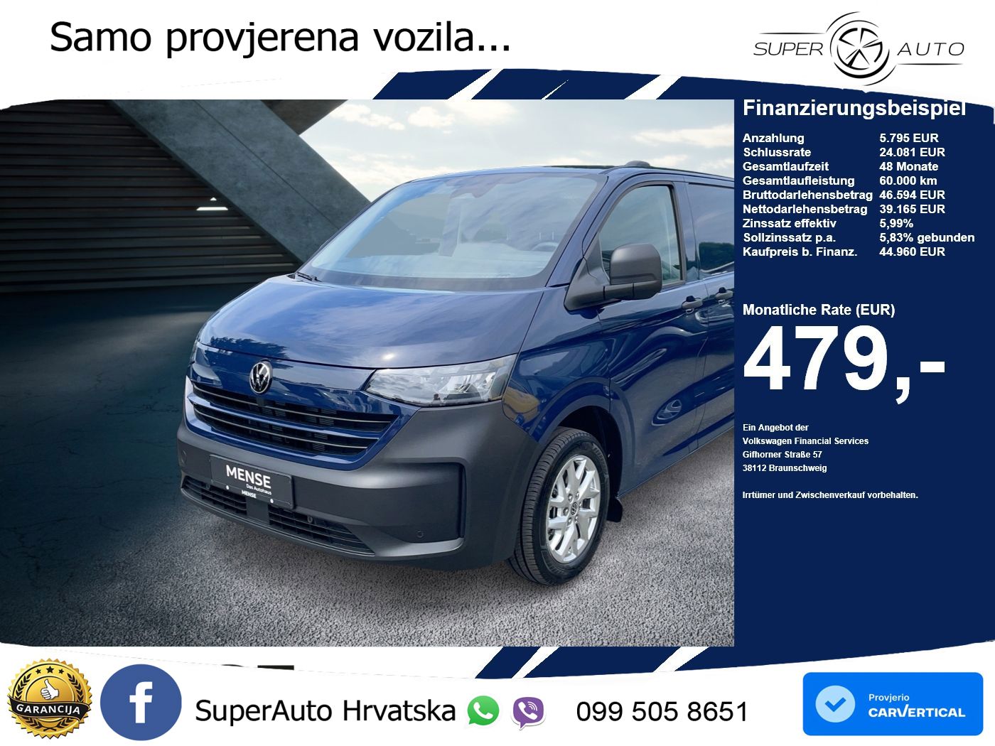 VW Transporter 150 KS
