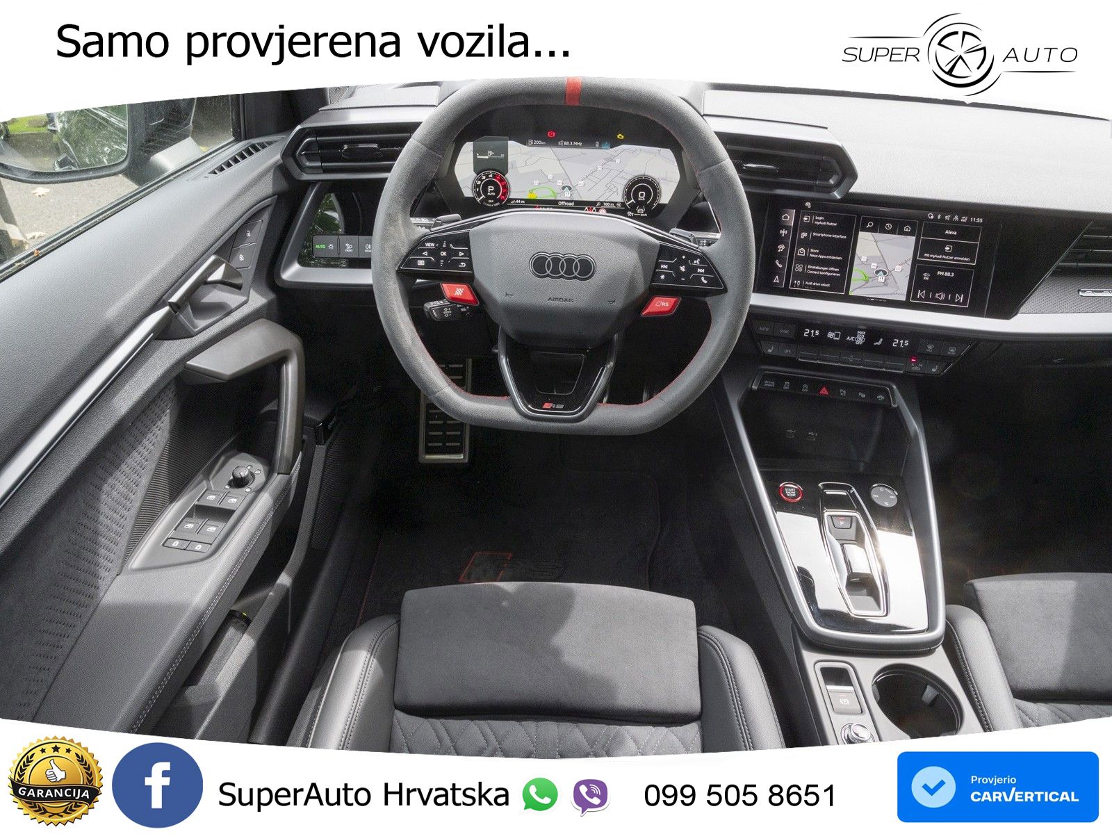 Audi RS3 Sportback 2.5 TFSI (400 KS) quattro S tronic LED+GR SJED+ACC