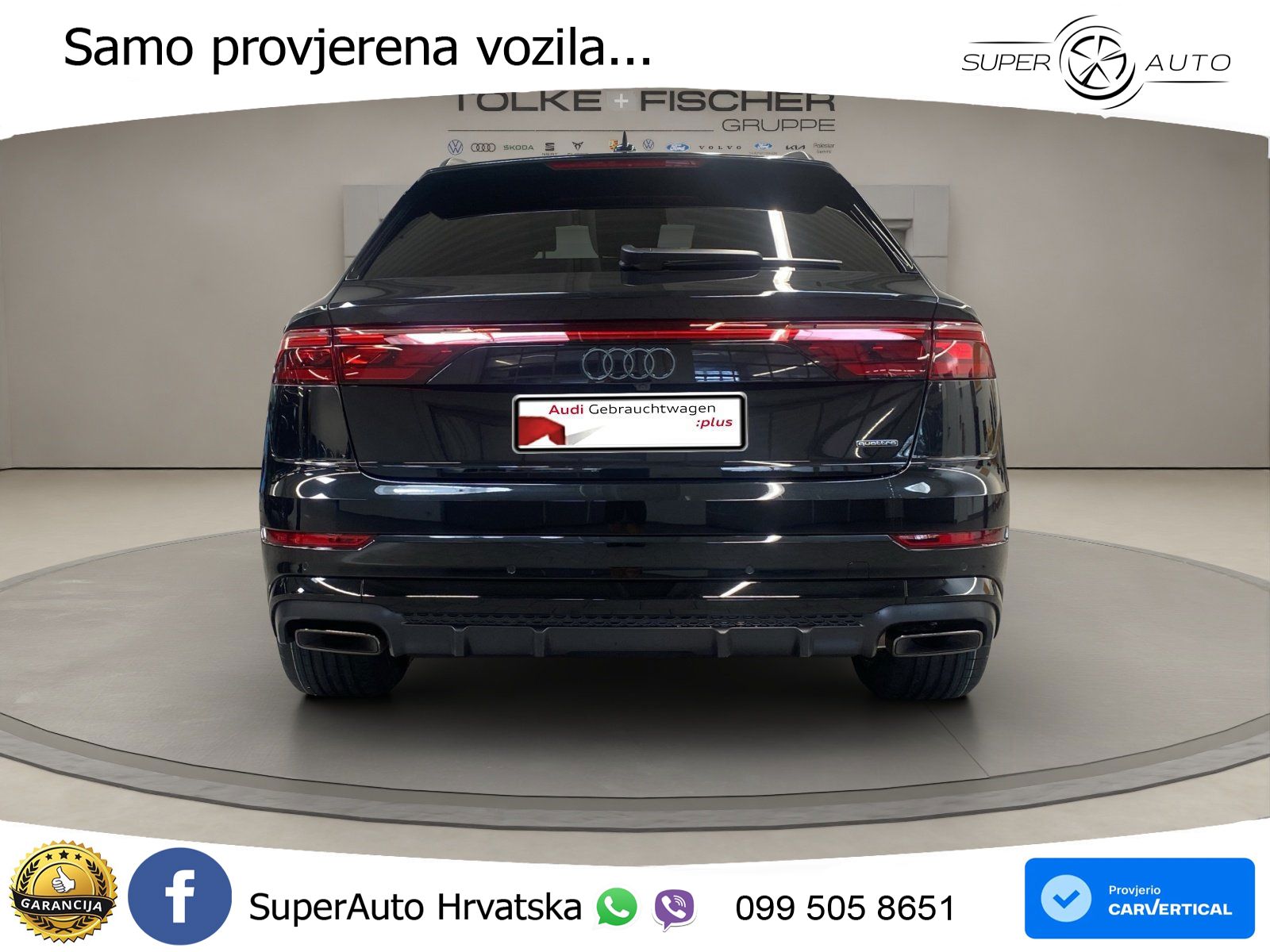 Audi Q8 50 TDI V6 (286 KS) quattro Tiptronic S line LED+GR SJED+ACC