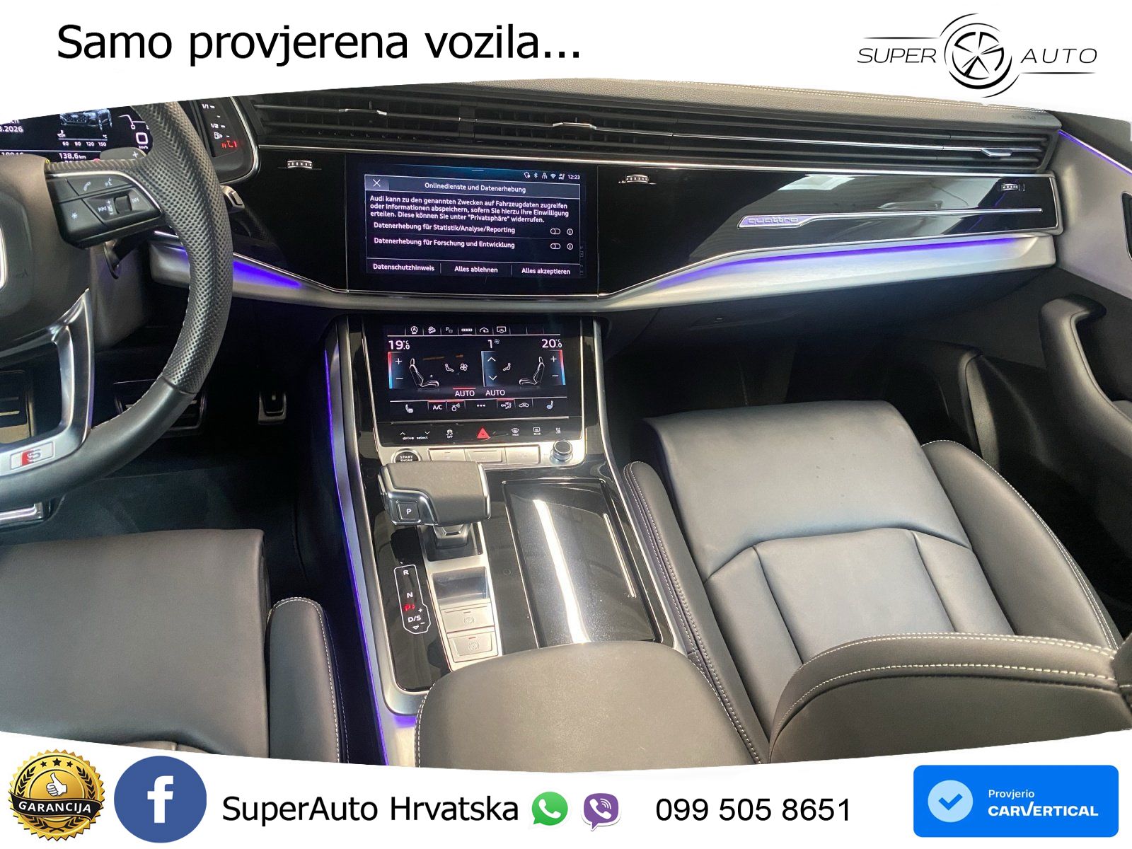 Audi Q8 50 TDI V6 (286 KS) quattro Tiptronic S line LED+GR SJED+ACC