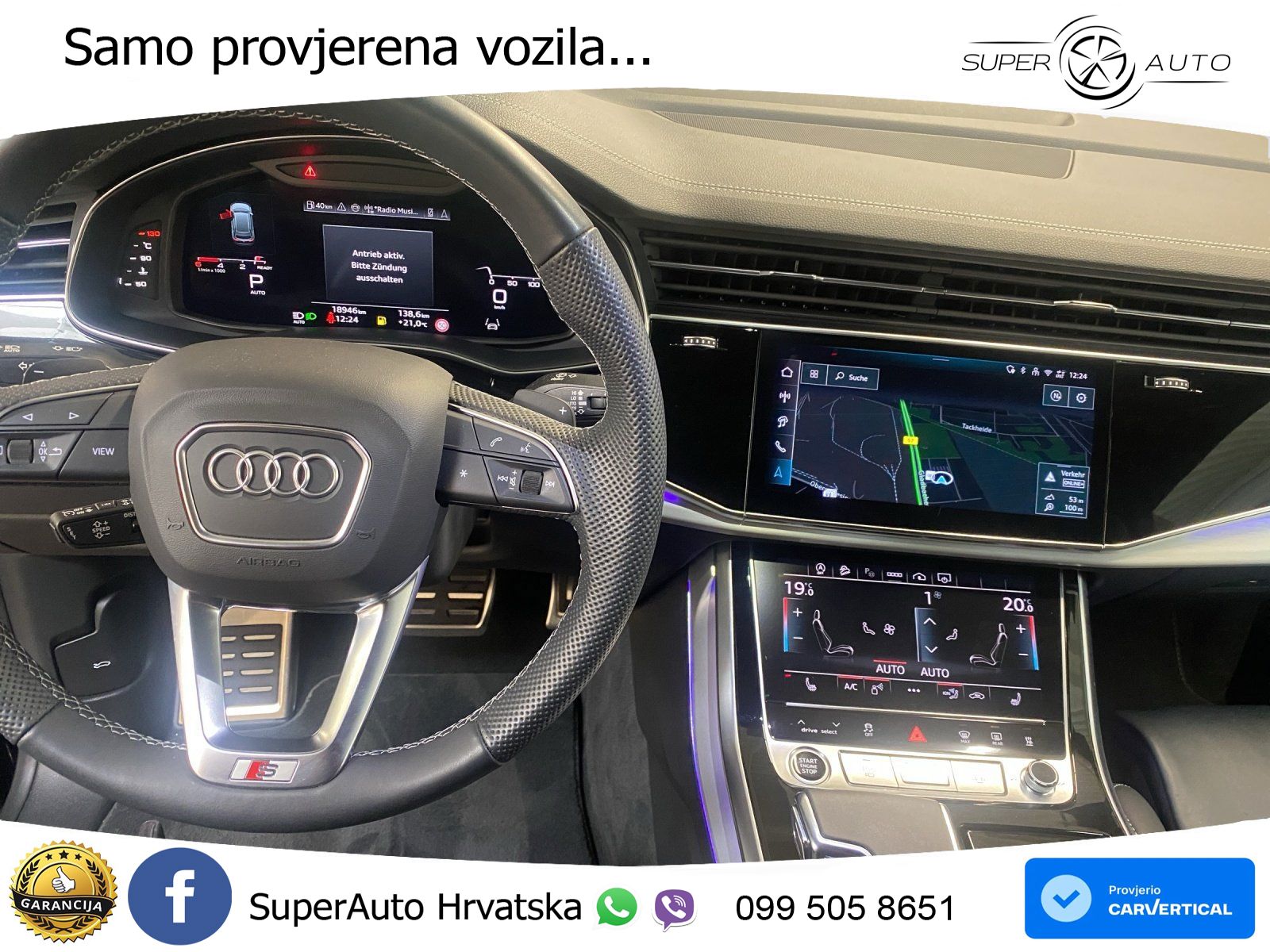 Audi Q8 50 TDI V6 (286 KS) quattro Tiptronic S line LED+GR SJED+ACC