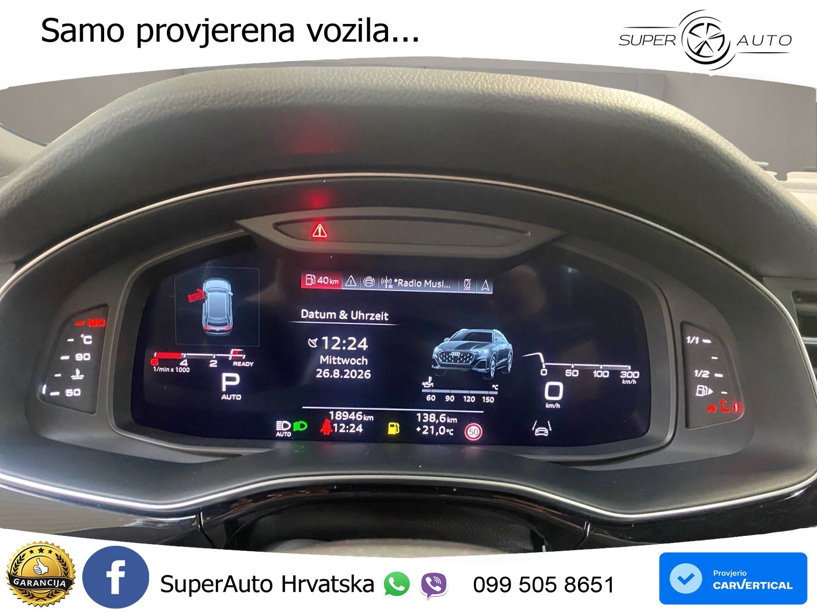 Audi Q8 50 TDI V6 (286 KS) quattro Tiptronic S line LED+GR SJED+ACC