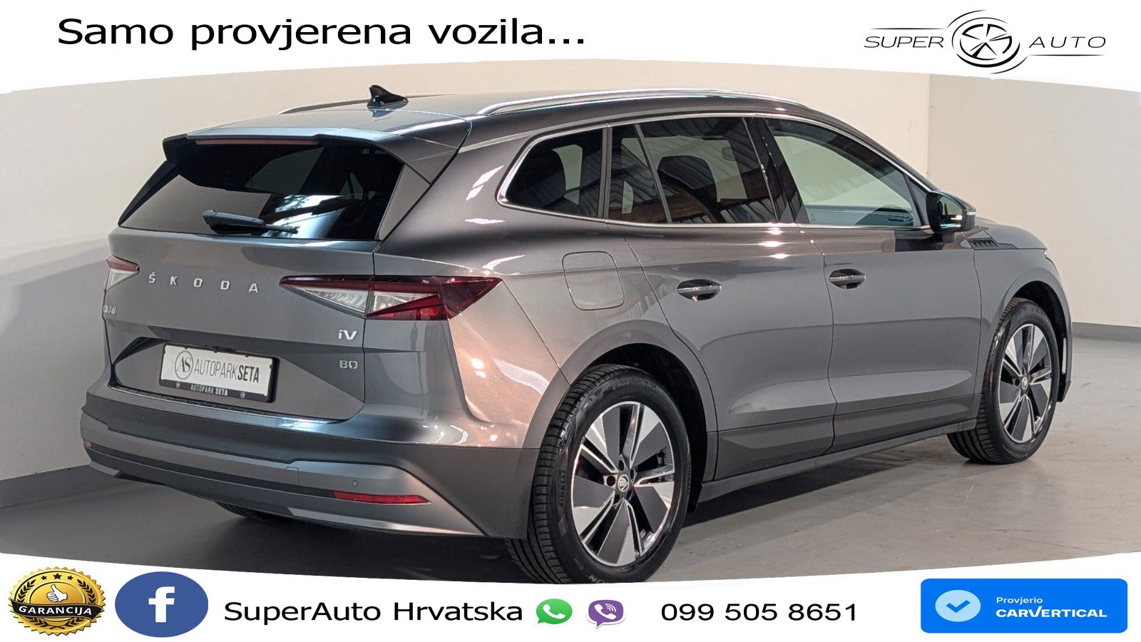 Škoda Enyaq iV 80 82 kWh (204 KS) Suite LED+GR SJED+ACC