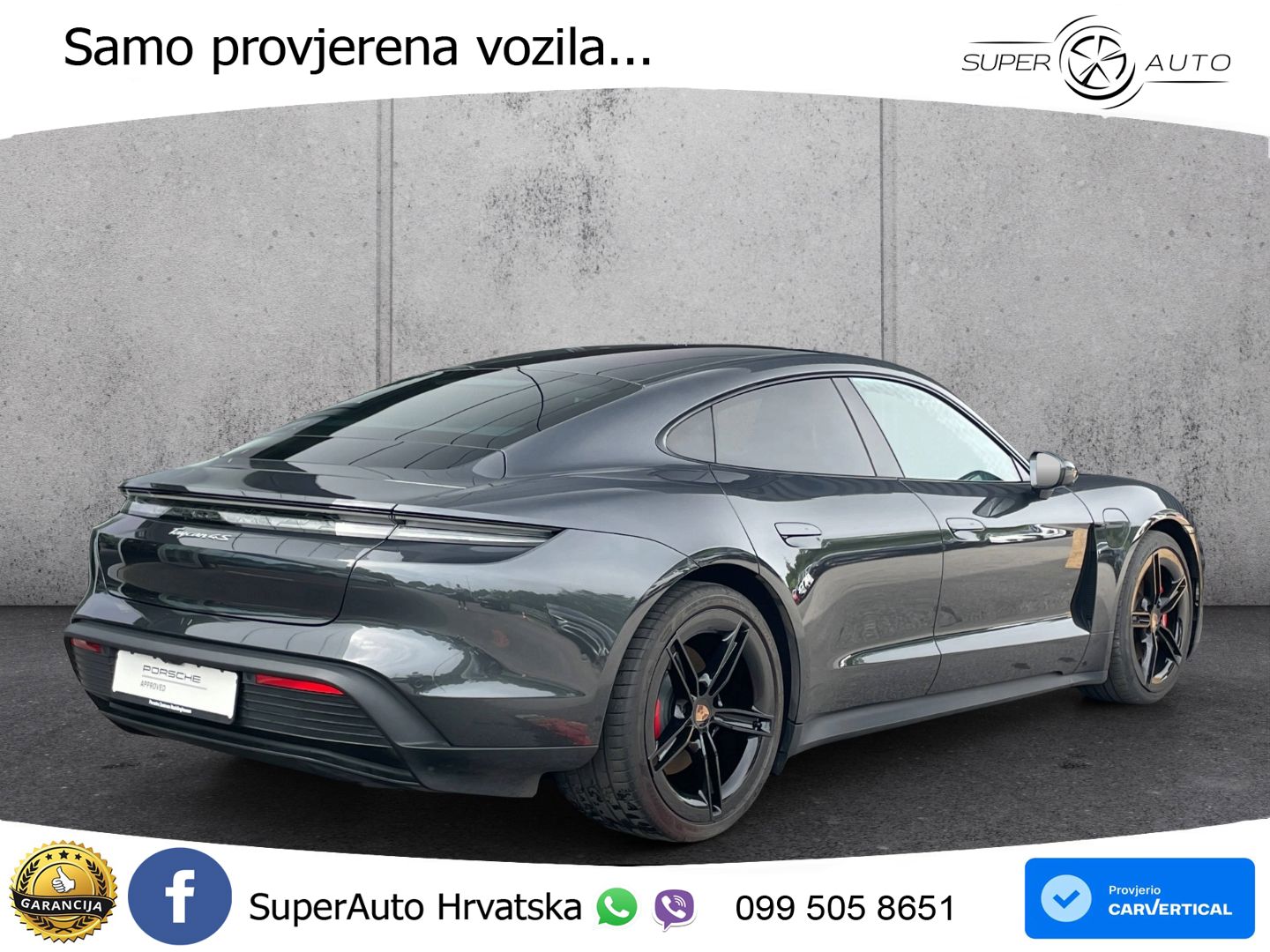 Porsche Taycan 4S 105 kWh (598 KS)