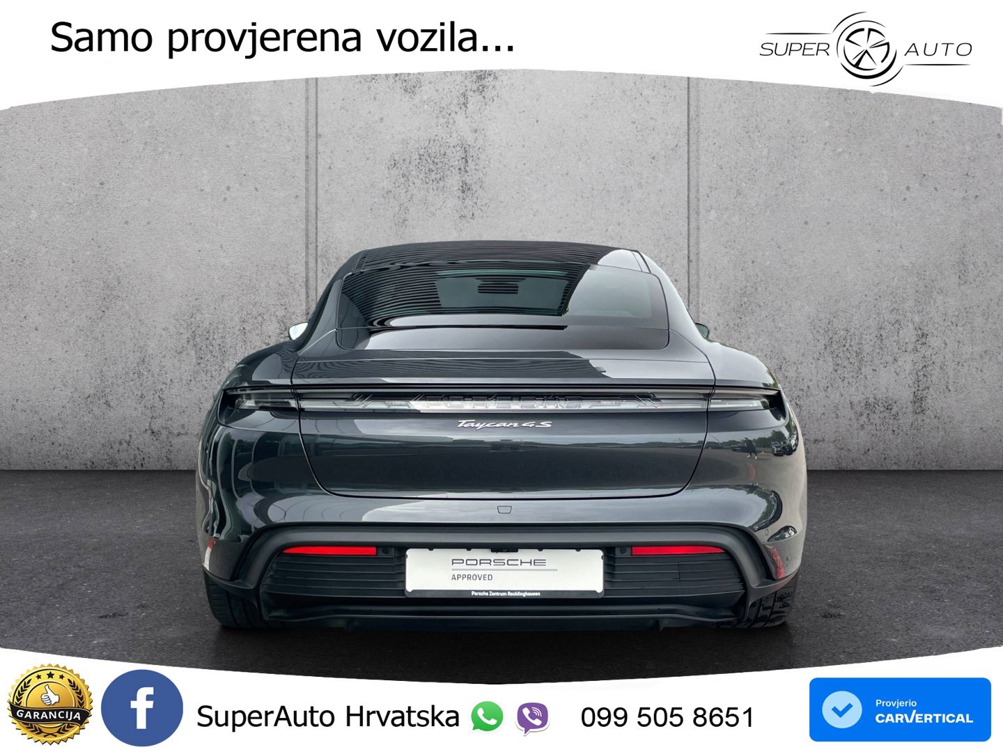 Porsche Taycan 4S 105 kWh (598 KS)